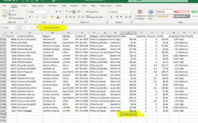 10 Awesome Excel Tips: Auto Total Is Your Friend!